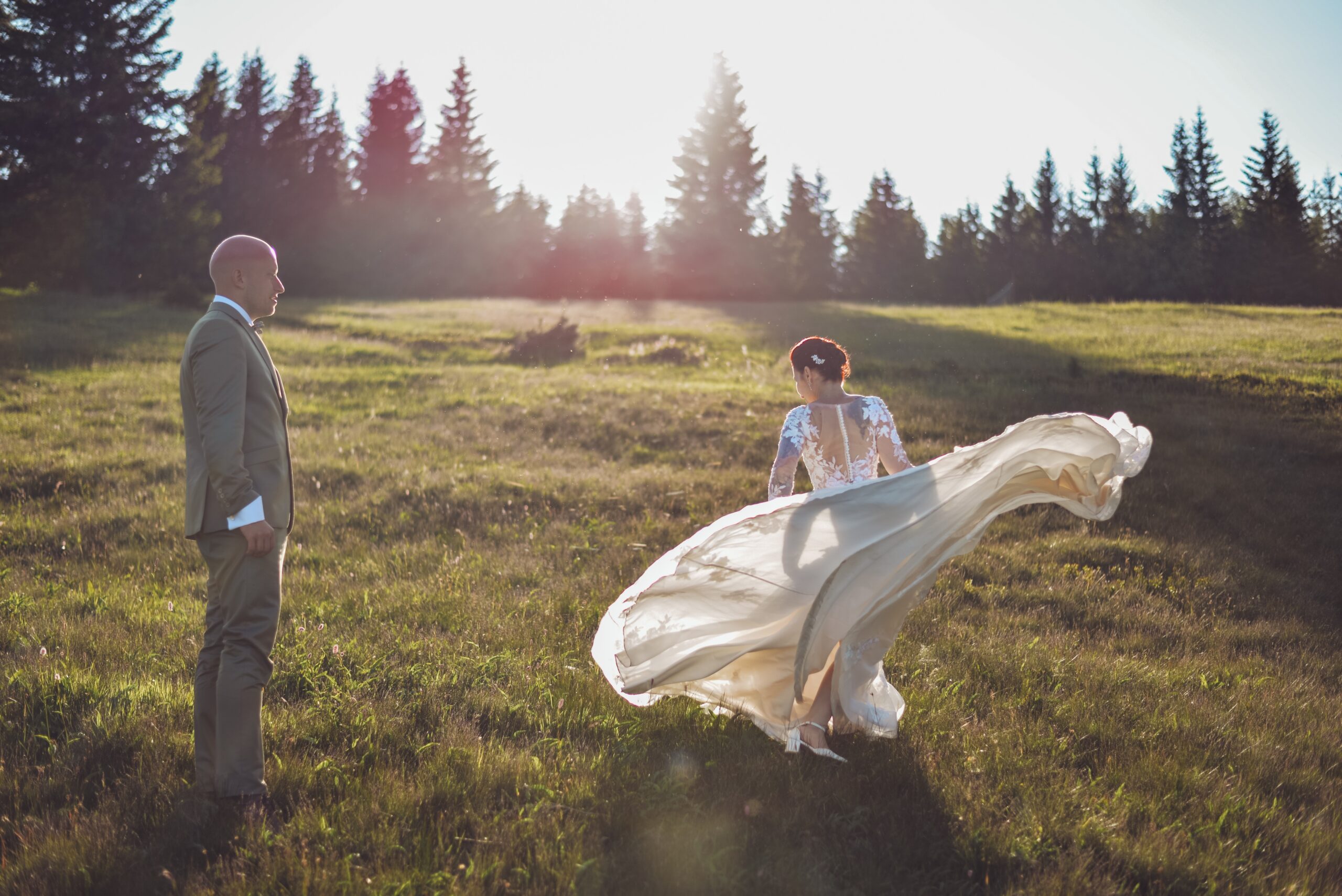 Svatební fotografie na šířku